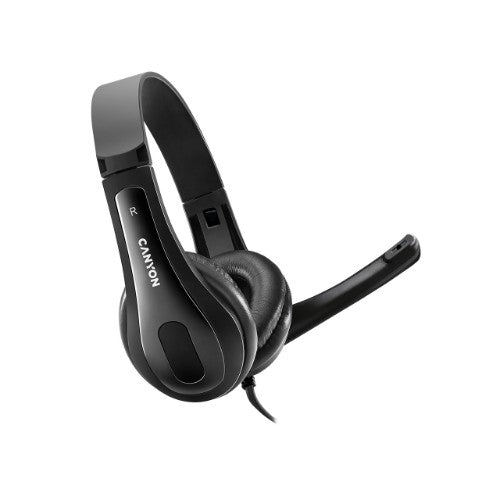 Canyon CNS-CHSU1B headphones/headset Wired Head-band Calls/Music USB Type-A Black