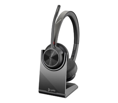 HP Poly Voyager 4320 Microsoft Teams Certified Headset +BT700 dongle +Charging Stand