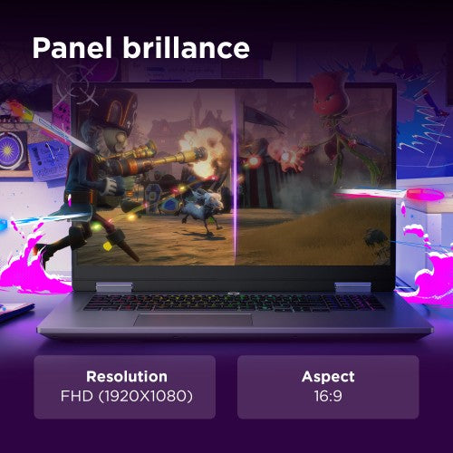 Lenovo LOQ 17IRX10 Intel® Core™ i7 i7-13650HX Laptop 43.9 cm (17.3") Full HD 16 GB DDR5-SDRAM 1 TB SSD NVIDIA GeForce RTX 5060 Wi-Fi 6 (802.11ax) Windows 11 Home English Grey