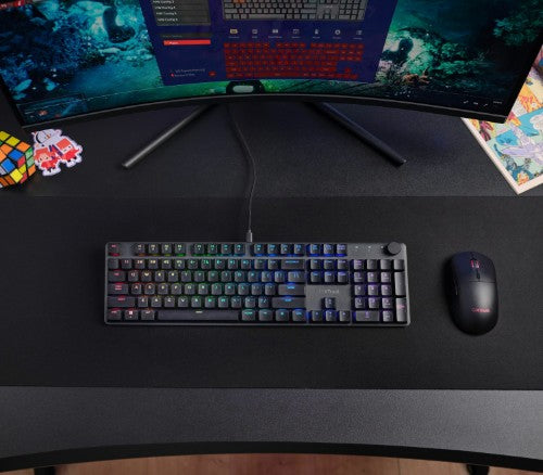 Trust GXT 866 Torix keyboard USB QWERTY UK English Black