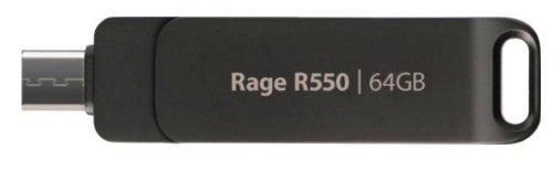Patriot Memory Rage R550 USB flash drive 64 GB USB Type-A / USB Type-C 3.2 Gen 1 (3.1 Gen 1) Black
