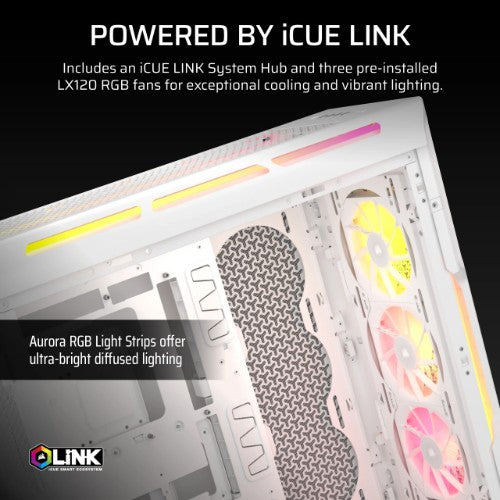 Corsair iCUE LINK 5000T LX RGB Midi Tower White