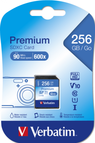 Verbatim Premium 256 GB SDXC UHS-I Class 10