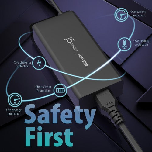 j5create JUP17140 140W GaN PD3.1 USB-C® - UK
