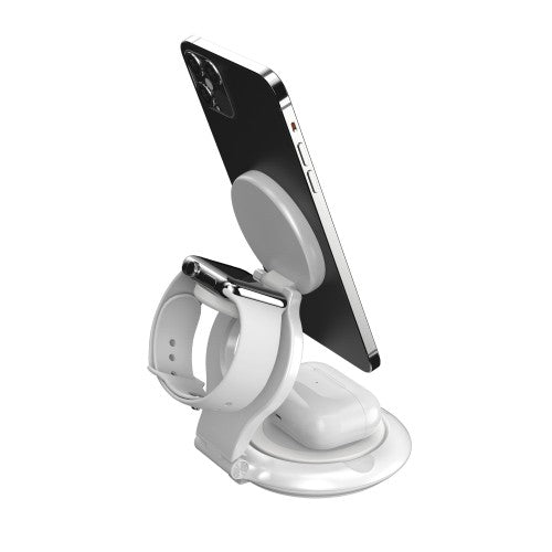 j5create Qi2 3-in-1 Magnetic Foldable Wireless Charging Station