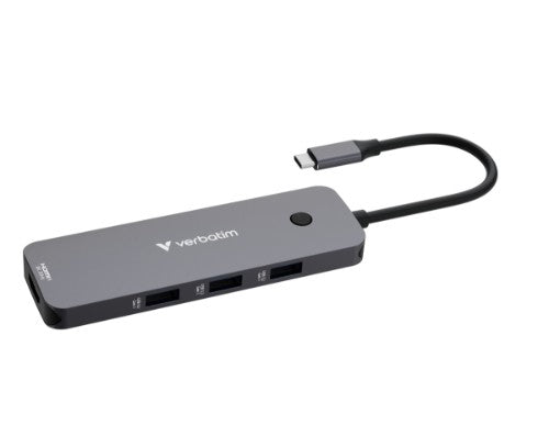 Verbatim CMH-08 USB Type-C 5000 Mbit/s Silver