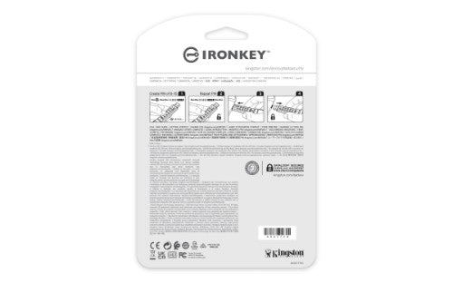 Kingston Technology IronKey 32GB Keypad 200, FIPS 140-3 Lvl 3 AES-256 Hardware Encrypted