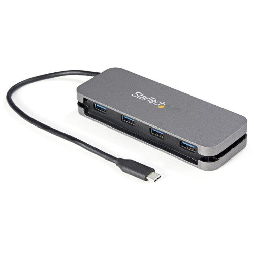StarTech.com ~4 Port USB C Hub - 4x USB-A - USB 3.0 Type-C Hub - USB 3.2 Gen 1 (5Gbps) - Bus Powered Portable USB-C to USB-A Adapter Laptop Hub - 11.2" (28.5cm) Cable w/ Cable Management