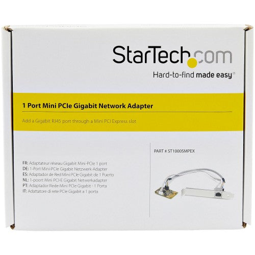StarTech.com Mini PCI Express Gigabit Ethernet Network Adapter NIC Card