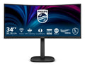 Philips 3000 series 34B2U3600C/00 computer monitor 86.4 cm (34") 3440 x 1440 pixels Wide Quad HD LCD Black