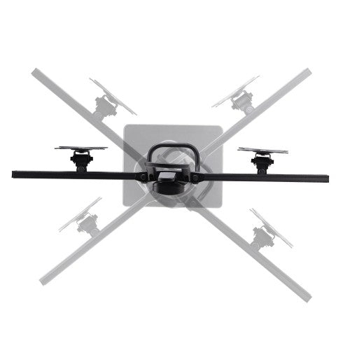 StarTech.com Crossbar Dual Monitor Desk Stand For Double 27-inch Screens, VESA Mount 75x75/100x100, Toolless Height Adjustment, Up To 13.2lb (6kg) Per Display