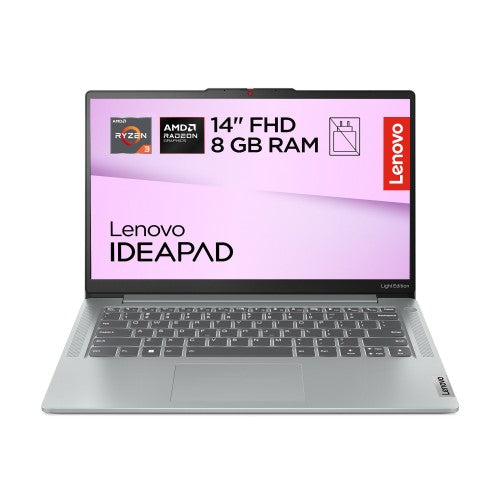 Lenovo IdeaPad Slim 3 14AMN8 AMD Ryzen™ 5 40 Laptop 35.6 cm (14") Full HD 8 GB LPDDR5-SDRAM 512 GB SSD Wi-Fi 6 (802.11ax) Windows 11 Home Grey English