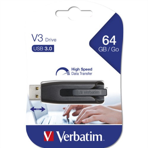 Verbatim V3 - USB 3.0 Drive 64 GB - Black