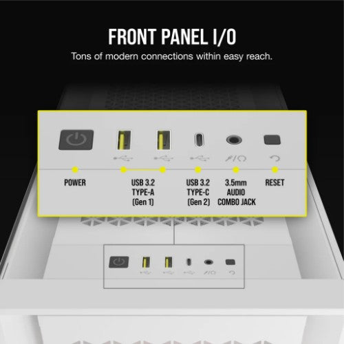 Corsair iCUE 5000D RGB Airflow Midi Tower White