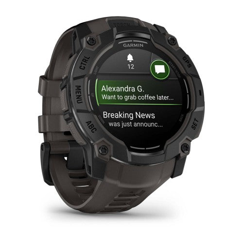 Garmin Instinct 3 AMOLED 3.3 cm (1.3") 50 mm Digital 416 x 416 pixels Touchscreen Black GPS (satellite)