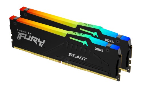 Kingston Technology FURY Beast 64GB 6000MT/s DDR5 CL36 DIMM (Kit of 2) RGB