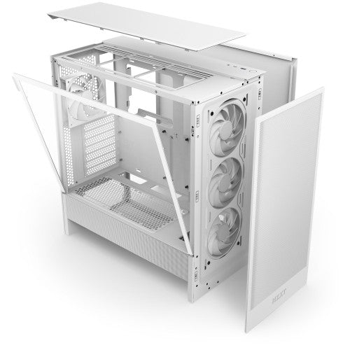 NZXT H5 Flow RGB Midi Tower White