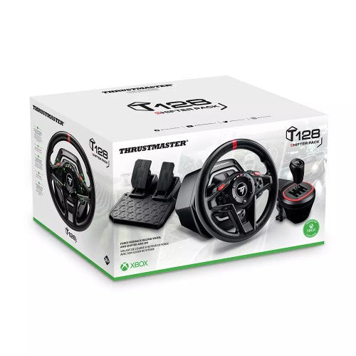 Thrustmaster T128 Shifter Pack Black Steering wheel + pedals + shifter Analogue / Digital PC, Xbox One, Xbox One S, Xbox One X