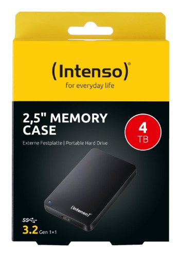 Intenso 6021512 external hard drive 4 TB 5400 RPM 2.5" USB Type-A 3.2 Gen 1 (3.1 Gen 1) Black