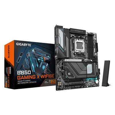 GIGABYTE B850 GAMING X WIFI6E Motherboard - AMD Ryzen 9000 Series CPUs, 12+2+2 Phases Digital VRM, up to 8200MHz DDR5 (OC), 1xPCIe 5.0 + 2xPCIe 4.0 M.2, 2.5LAN, WIFI 6E, USB 3.2 Gen 2x2