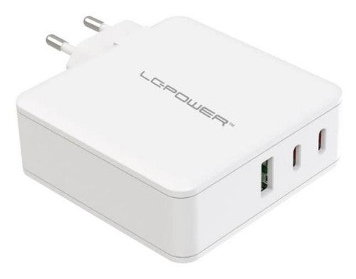 LC-Power LC-GAN-100 mobile device charger Universal White AC Fast charging Indoor