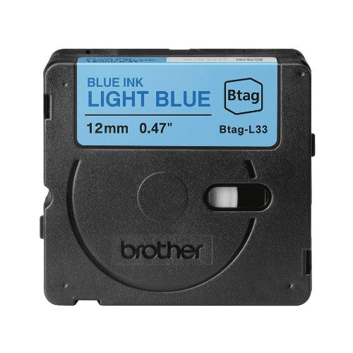 Brother BTAG-L33 DirectLabel-etikettes blue on blue bright 12mm x 4m for Brother Btag 12mm