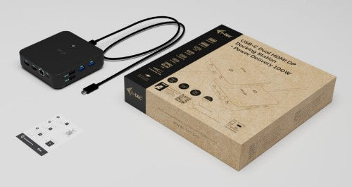 i-tec USB-C DP Dual HDMI Docking Station with Power Delivery 100 W