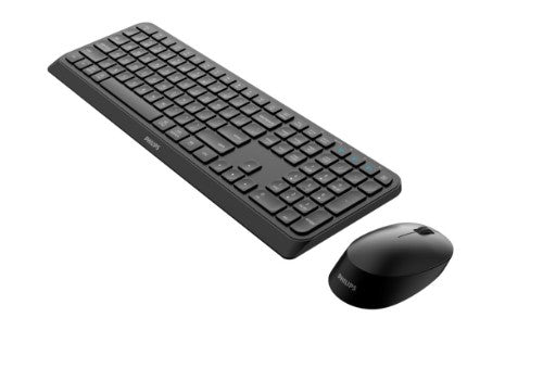 Philips 4000 series SPT6407B/26 keyboard Mouse included Universal RF Wireless + Bluetooth QWERTZ German Black
