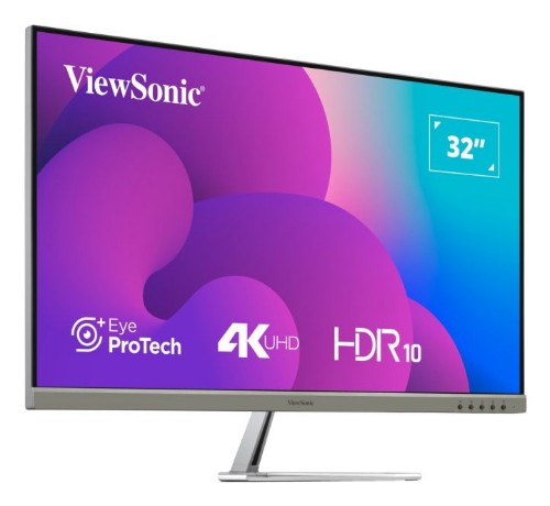 Viewsonic VX3276-4K-MHD-2 computer monitor 81.3 cm (32") 3840 x 2160 pixels 4K Ultra HD LCD Black, Silver