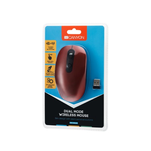 Canyon MW-9 mouse Office Right-hand RF Wireless + Bluetooth Optical 1600 DPI