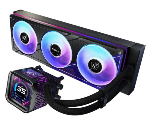 Asrock Phantom Gaming 360 LCD Processor Liquid cooling kit 12 cm Black