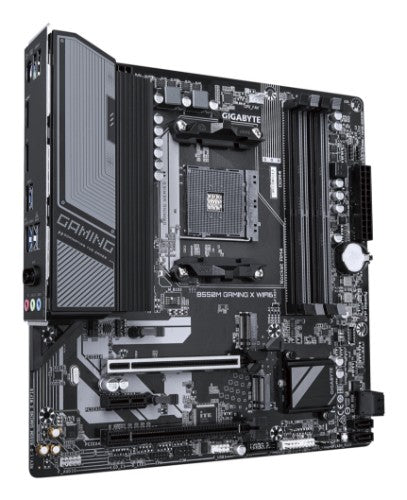 GIGABYTE B550M GAMING X WIFI6 Motherboard - AMD Ryzen 5000 CPUs, 5+3 Phases VRM, up to 3200MHz DDR4, 1xPCIe 4.0 + 1xPCIe 3.0 M.2, Wi-Fi 6, 1GbE LAN, USB 3.2 Gen 1