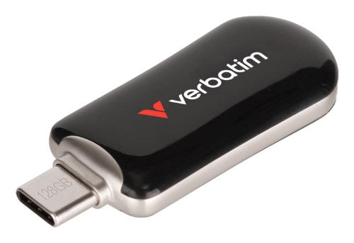 Verbatim Plectra USB-C Flash Drive Black 128GB