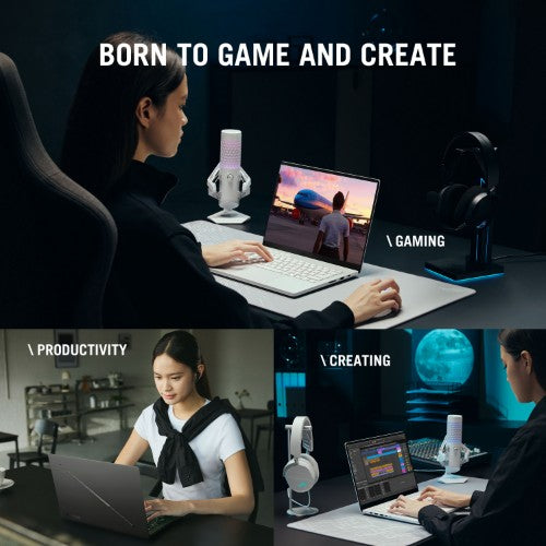 ASUS ROG Zephyrus G14 GU405AR-SY098W Intel Core Ultra 9 386H Laptop 35.6 cm (14") 3K 32 GB LPDDR5x-SDRAM 1 TB SSD NVIDIA® GeForce RTX™ 5070 Ti Laptop GPU Wi-Fi 7 (802.11be) Windows 11 Home Grey QWERTY UK English