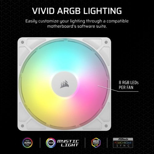 Corsair RS140 ARGB Computer case Fan 14 cm White 1 pc(s)