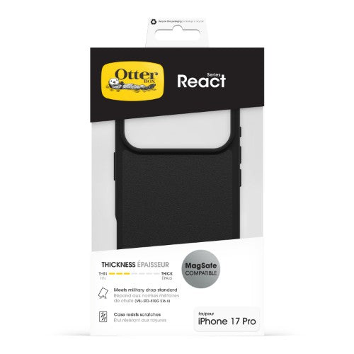 OtterBox React MagSafe Series for Apple iPhone 17 Pro, black