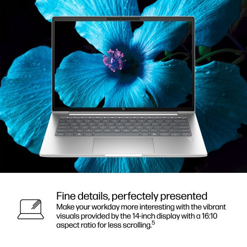 HP ProBook 4 G1i 14 AI PC AI PC Wolf Pro Security Edition Intel Core Ultra 5 225H Laptop 35.6 cm (14") WUXGA 16 GB DDR5-SDRAM 512 GB SSD Wi-Fi 7 (802.11be) Windows 11 Pro Silver