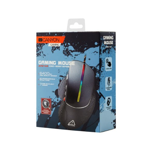 Canyon Apstar mouse Gaming Right-hand USB Type-A Optical 6400 DPI