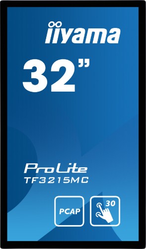 iiyama ProLite TF3215MC-B2 computer monitor 80 cm (31.5") 1920 x 1080 pixels Full HD LED Touchscreen Kiosk Black