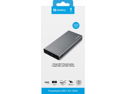 Sandberg Powerbank USB-C PD 100W 20000