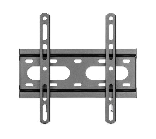 Manhattan Wall Mount for TV & Monitors (Fixed Ultra Slim), For screens 23" to 42", VESA compatability: all between 75x75mm and 200x200mm - check the dimensions of the four mounting holes on back of screen to ensure it fits, Max 45kg, Black, Bracket
