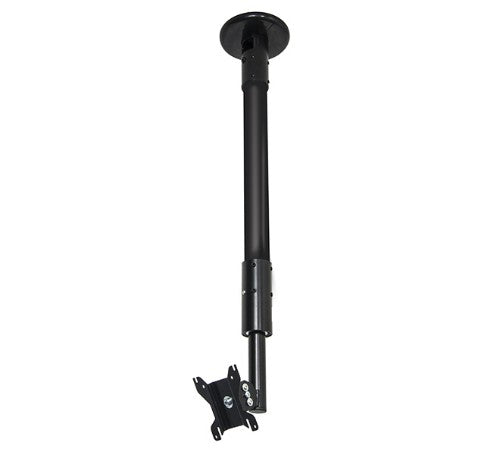 B-Tech Flat Screen Ceiling / Desk Mount with Tilt & Swivel (VESA 100) - 1m Ø50mm Pole