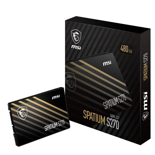 MSI Spatium S270 SATA 2.5 480GB 2.5" Serial ATA III 3D NAND