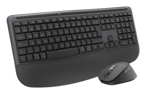 Logitech Signature Comfort Plus Combo MK880 for Business keyboard Mouse included Universal USB + Bluetooth QWERTZ German Graphite