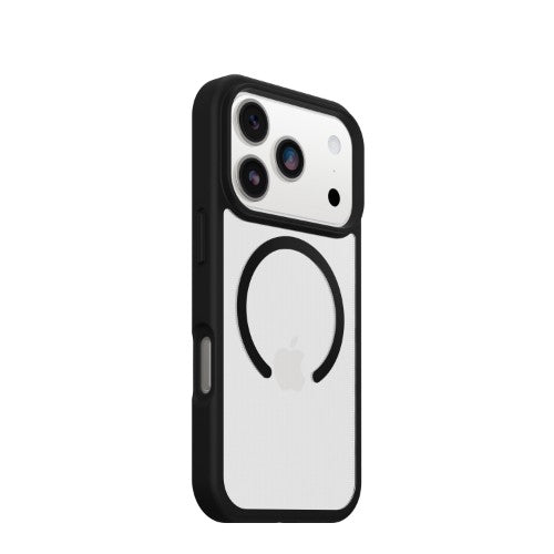 OtterBox React MagSafe Series for Apple iPhone 17 Pro, Black Crystal, transparent/black