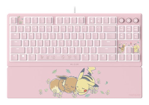 Razer Ornata V3 Tenkeyless – Pikachu & Eevee Edition keyboard Gaming USB Pink