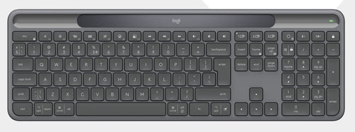 Logitech Signature Slim Solar + K980 for Business keyboard Universal RF Wireless + Bluetooth QWERTZ German Graphite
