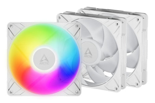 ARCTIC Freezer P14 Pro A-RGB (White) - 3 Pack 140 mm A-RGB PWM Fan with Cable Splitter