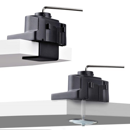 StarTech.com Triple Monitor Desk Mount For Up To Three 27in Screens, VESA 75x75/100x100, Tool-Less Arm Adjustments, C-Clamp/Grommet Mount, Spring-Assisted Arms