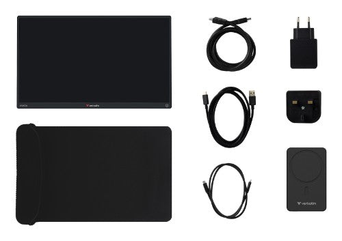 Verbatim Portable Touchscreen Monitor 13.3" WUXGA Resolution & Wireless Power Supply